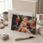Moderne aangepaste foto kinderen adoptie aankondig briefkaart
