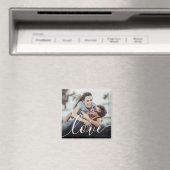 Moderne aangepaste foto-liefdesschrift magneet (Insitu (Vaatwasser))