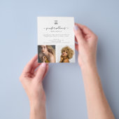 Moderne aangepaste foto logo promotionele witte flyer (Hand)