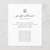 Moderne aangepaste foto logo promotionele witte flyer (Achterkant)