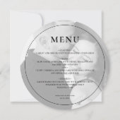 Moderne aangepaste foto minimalistische ronde brui feestdagenkaart (Voorkant)