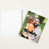 Moderne aangepaste foto papa & Baby naam Keepsake Planner (Display)