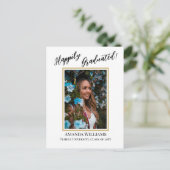 Moderne, aangepaste foto, QR-code, uitnodiging voo (Staand voorkant)