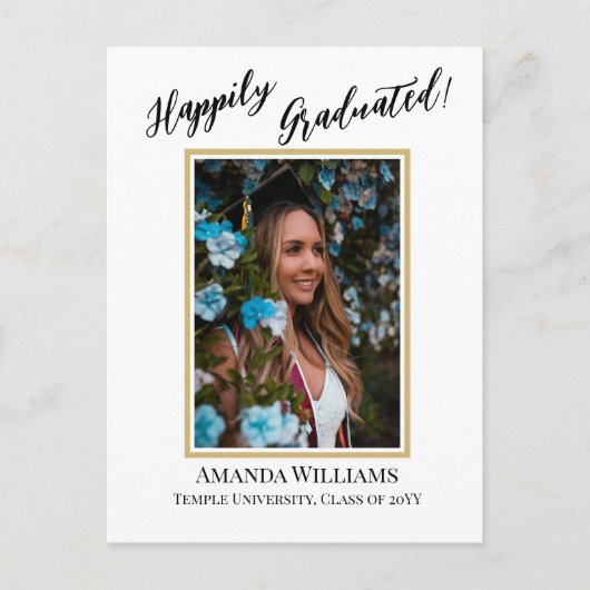 Moderne, aangepaste foto, QR-code, uitnodiging voo (Voorkant)