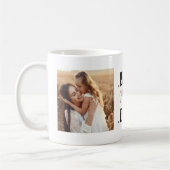 Moderne Aangepaste foto Roze Beste Mam ooit Mok (Links)