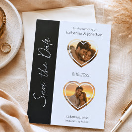 Moderne Aangepaste Foto Save the Date Kaart