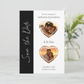 Moderne Aangepaste Foto Save the Date Kaart (Staand voorkant)