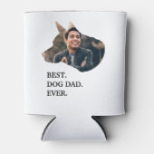 Moderne aangepaste foto-sjabloon voor honden blikjeskoeler (Voorkant)