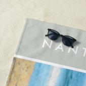 Moderne aangepaste foto Stijlvolle typografie Ocea Strandlaken (In situ)