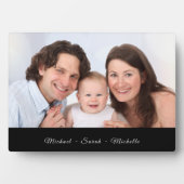 Moderne aangepaste foto-tabletopplak met Easel Fotoplaat (voorkant)