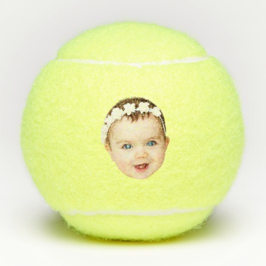 Moderne aangepaste foto Uw Afbeelding Beste cadeau Tennisballen (Voorkant)