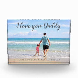 Moderne Aangepaste Foto Vaderdag Ik hou van je pap