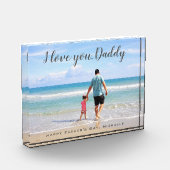 Moderne Aangepaste Foto Vaderdag Ik hou van je pap (Links)