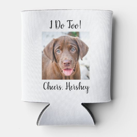 Moderne aangepaste foto van mij om weddenschap te  blikjeskoeler (Voorkant)