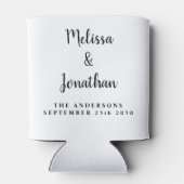 Moderne aangepaste foto van mij om weddenschap te  blikjeskoeler (Achterkant)