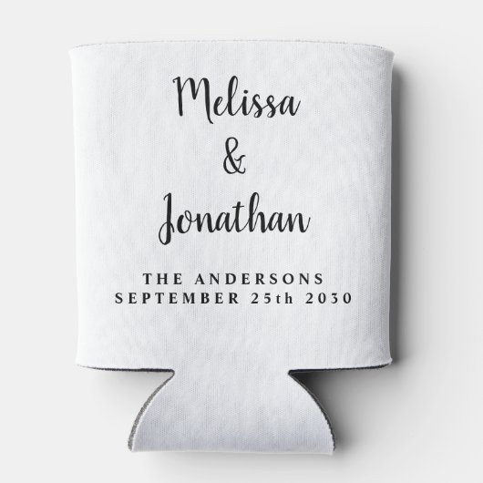 Moderne aangepaste foto van mij om weddenschap te  blikjeskoeler (Achterkant)