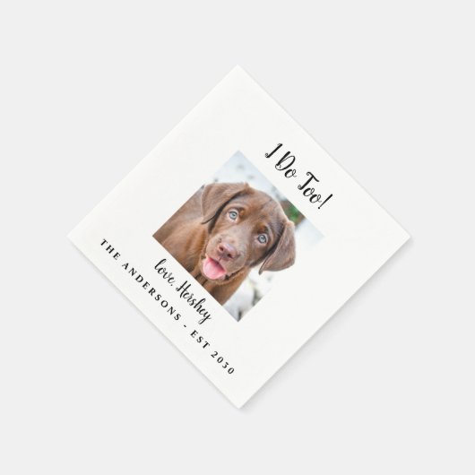 Moderne aangepaste foto van mij om weddenschap te  servet (Hoek)