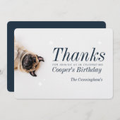 Moderne Aangepaste foto vanavond Hartelijk dank Bedankkaart (Voorkant / Achterkant)