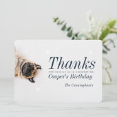 Moderne Aangepaste foto vanavond Hartelijk dank Bedankkaart (Staand voorkant)