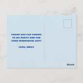 Moderne aangepaste foto verjaardag bedankt briefkaart (Achterkant)