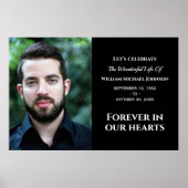 Moderne, aangepaste foto voor altijd in ons hart poster (Voorkant)