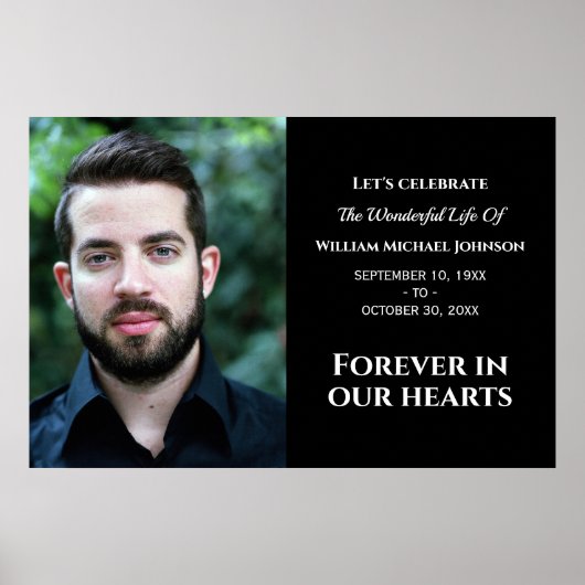 Moderne, aangepaste foto voor altijd in ons hart poster (Voorkant)