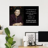 Moderne Aangepaste Foto Voor Altijd in Onze Harten Poster (Thuiskantoor)
