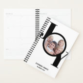 Moderne aangepaste foto zwart 2023-planner planner (Display)