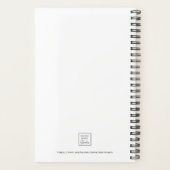Moderne aangepaste foto zwart 2023-planner planner (Achterkant)