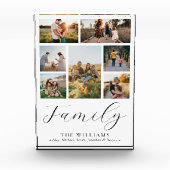 Moderne aangepaste fotocollage elegante scriptfami fotoblokken (Voorkant)