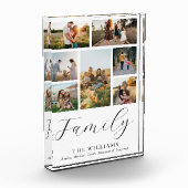 Moderne aangepaste fotocollage elegante scriptfami fotoblokken (Links)