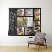 Moderne aangepaste fotocollage elegante scriptfami wandkleed (In Situ (horizontaal))