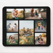 Moderne aangepaste fotocollage familie gepersonali muismat (Voorkant)