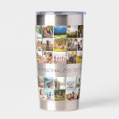 Moderne aangepaste fotocollage geïsoleerde drinkbeker (Links)