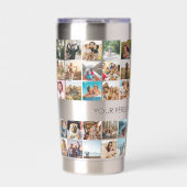 Moderne aangepaste fotocollage geïsoleerde drinkbeker (Voorkant)