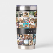 Moderne aangepaste fotocollage geïsoleerde drinkbeker (Voorkant)