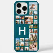 Moderne aangepaste fotocollage gepersonaliseerd mo Case-Mate iPhone case (Achterkant)