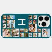 Moderne aangepaste fotocollage gepersonaliseerd mo Case-Mate iPhone case (Achterkant (horizontaal))