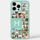 Moderne aangepaste fotocollage gepersonaliseerd mo Case-Mate iPhone case (Achterkant)