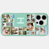 Moderne aangepaste fotocollage gepersonaliseerd mo Case-Mate iPhone case (Achterkant (horizontaal))