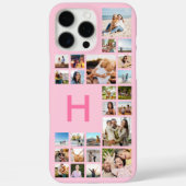 Moderne aangepaste fotocollage gepersonaliseerd mo Case-Mate iPhone case (Achterkant)
