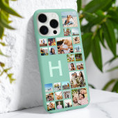 Moderne aangepaste fotocollage gepersonaliseerd mo iPhone hoesje