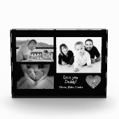 Moderne aangepaste fotocollage liefde je papa zwar fotoblokken (Voorkant)