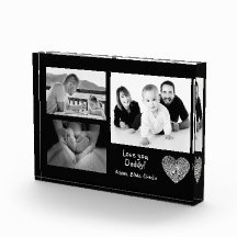 Moderne aangepaste fotocollage liefde je papa zwar