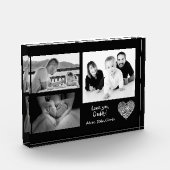 Moderne aangepaste fotocollage liefde je papa zwar fotoblokken (Links)