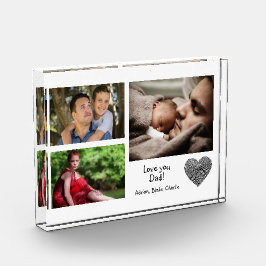 Moderne, aangepaste fotocollage liefde je vader bl fotoblokken