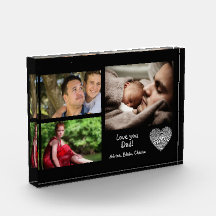 Moderne, aangepaste fotocollage liefde je vader bl