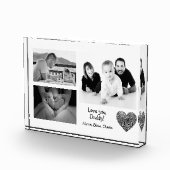 Moderne, aangepaste fotocollage liefde voor jou pa fotoblokken (Rechts)