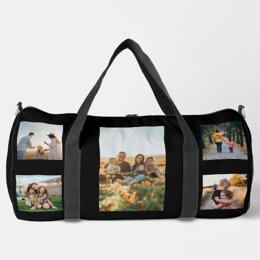 Moderne aangepaste fotocollage plunjezak (Voorkant)