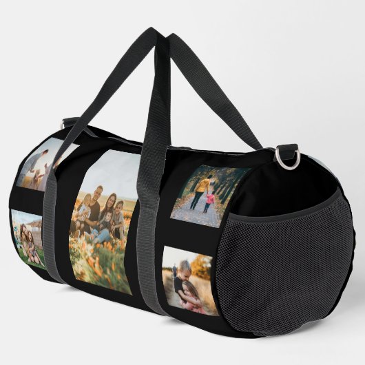 Moderne aangepaste fotocollage plunjezak (Rechterhoek)